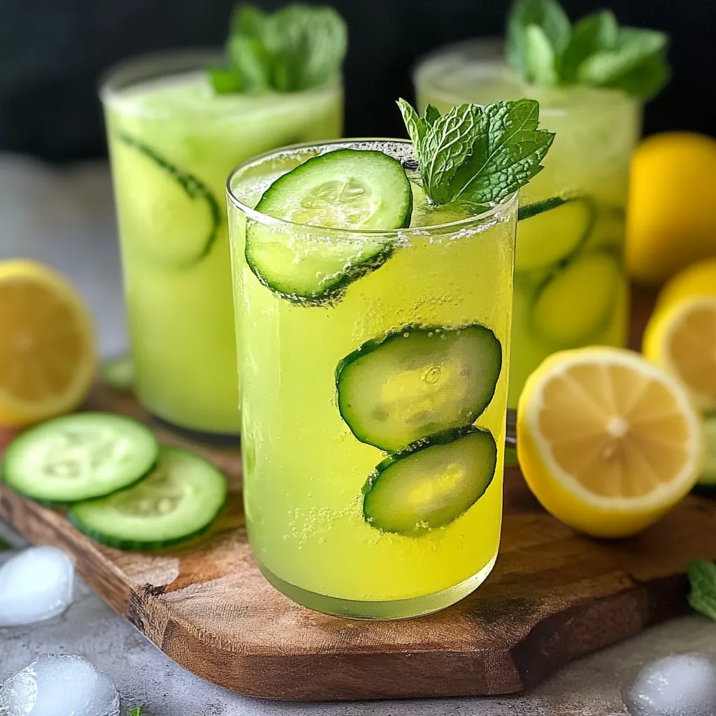 Refreshing Homemade Fresh Cucumber Lemonade Recipe