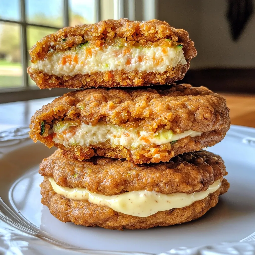 Zucchini Carrot Cake Cheesecake Cookies